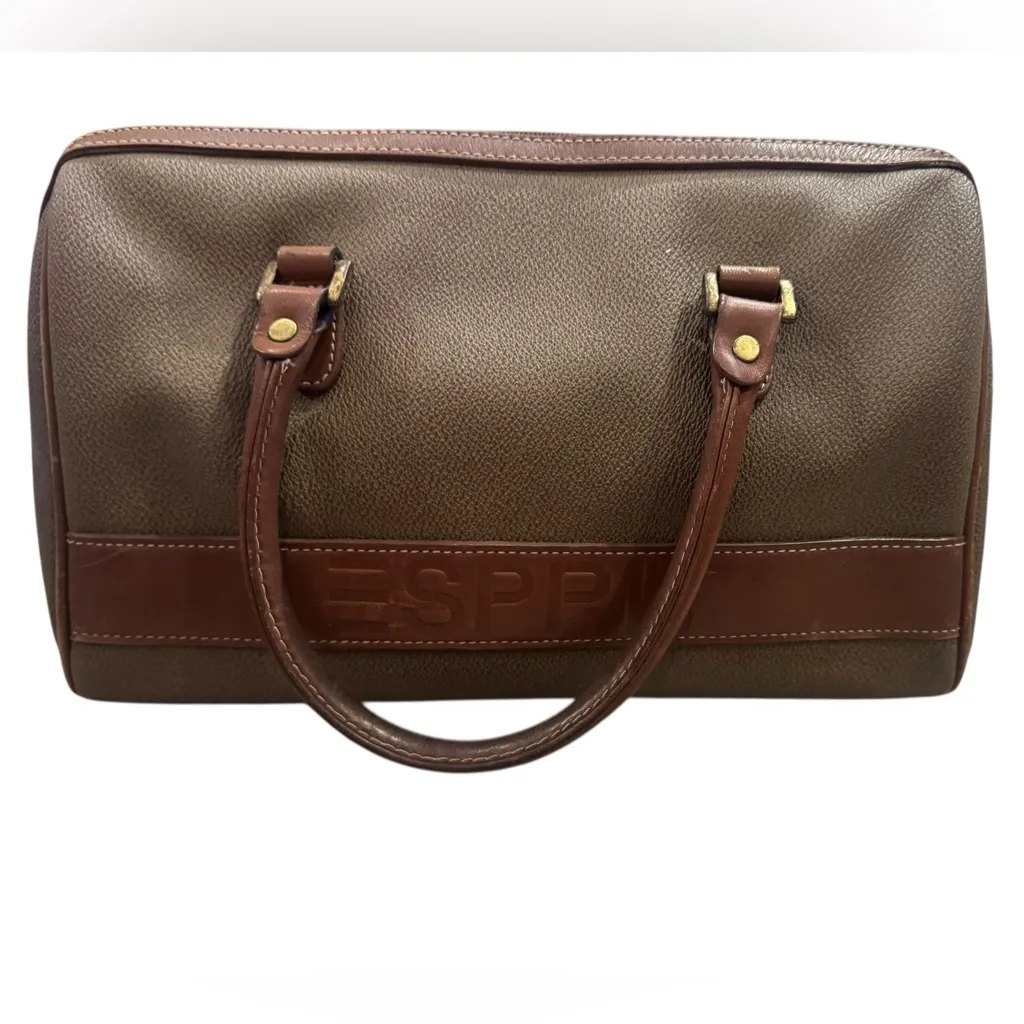 Esprit Tan and Brown Canvas Bag - Image 2