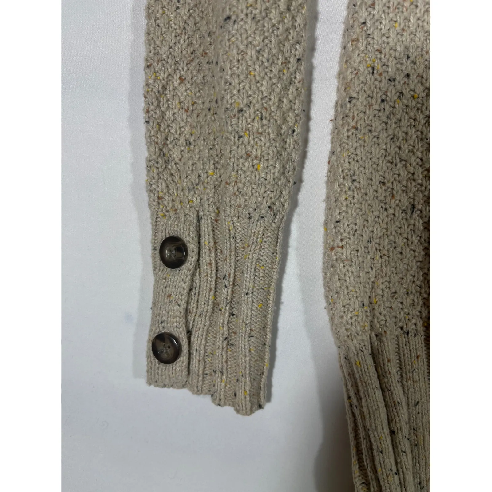 Maurices Fair Isle Women Cowl Neck Tunic Boho Sweater Beige Multi Color Size M - Image 6