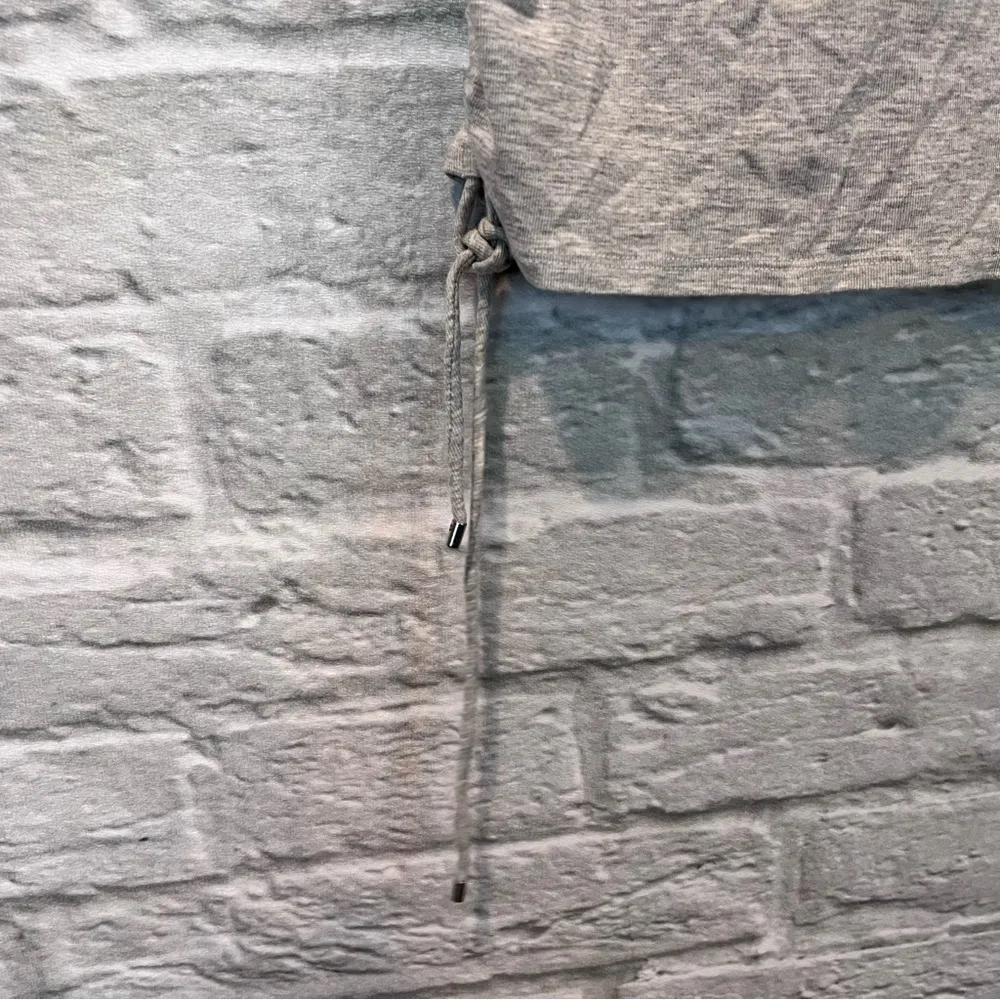 Theory Tank - Small - Grey Ruched Side Rimaeya Ribbed Viscose Melange Tank Top - Image 13