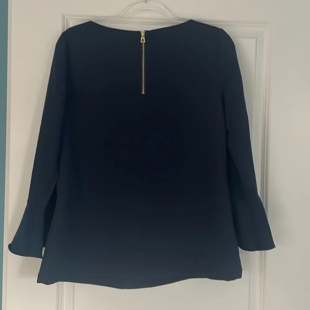 Sail to Sable Bell 3/4 Sleeve Navy Blue Top Size Medium - Image 8