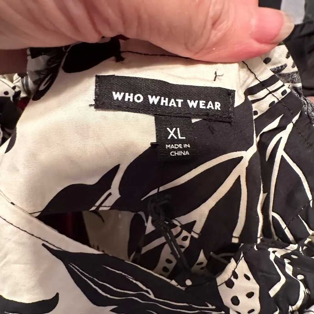 Who What Wear  Black and Crème Sleeveless Dress Size XL NWT - Image 4