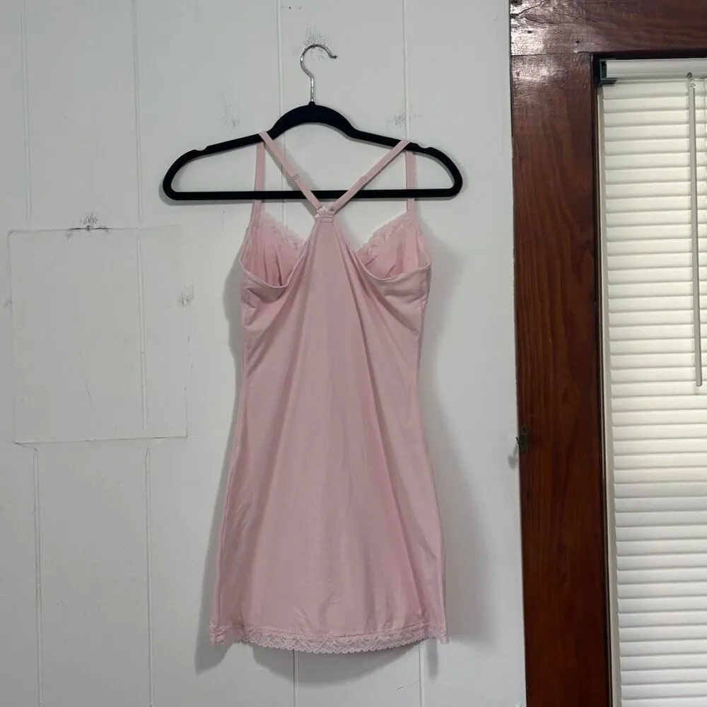 Savage X Fenty Pink Snug Hug Night‎ Gown mini NEW Size Large - Image 7