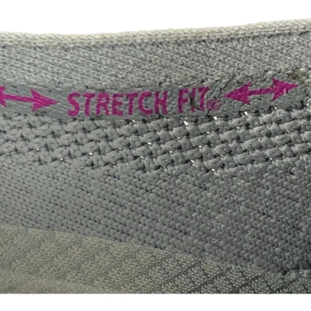 Skechers Newbury St Every Angle Grey Stretch Sz.8 wide Fit Slip On Sneakers - Image 12