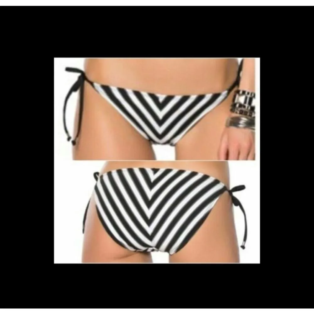 BECCA Optical Illusion Chevron Side Tie Bikini Medium - Image 9
