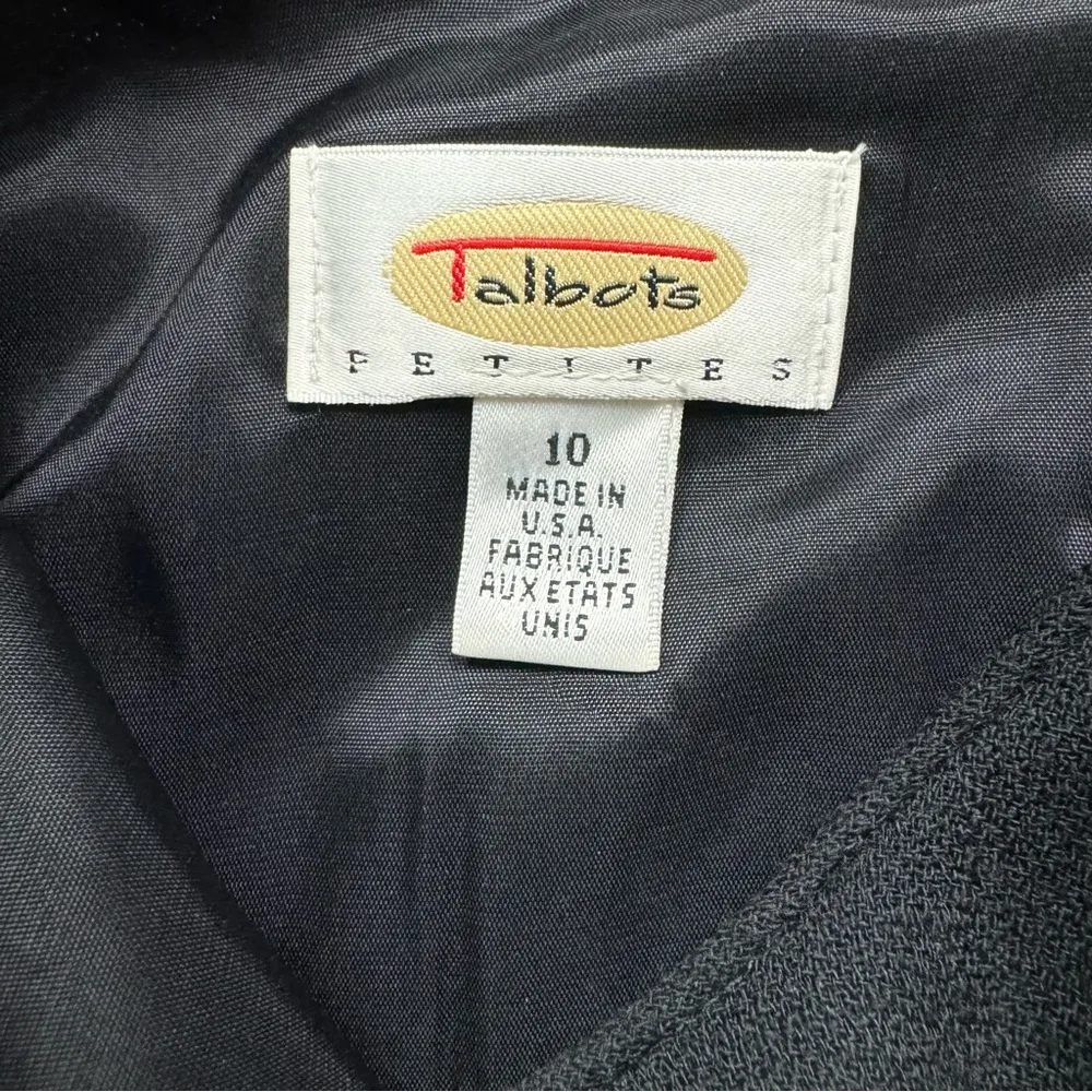 Talbots Vintage Sheath Wool Career Office Work Made In USA Short Sleeve Dress 10 - Image 3