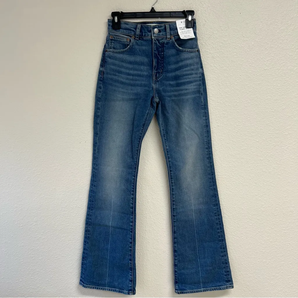 Madewell The Vintage Flare Jean in Bouvier Wash Size 23 NWT - Image 7