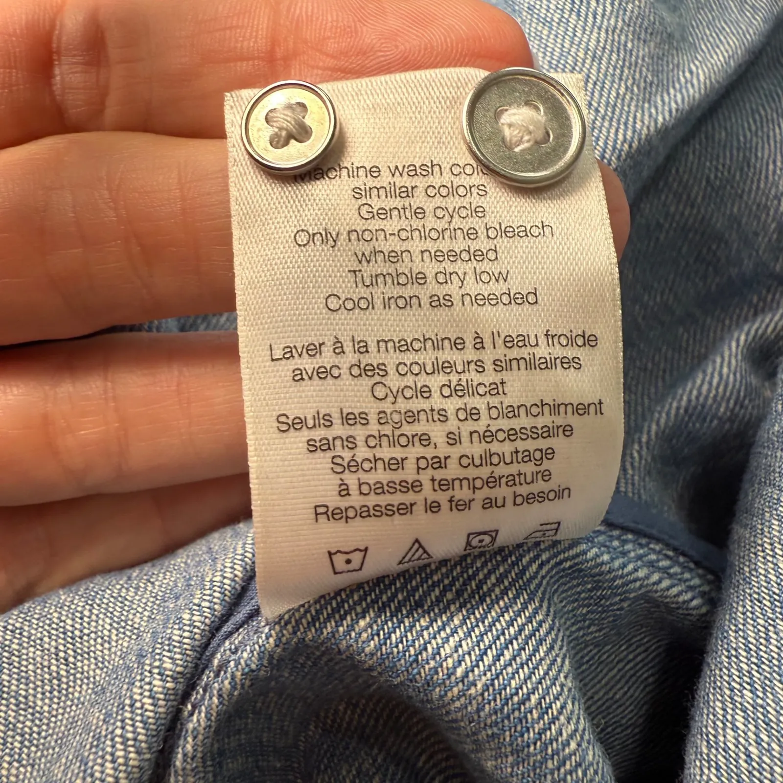 Veronica‎ Beard Jeans Denim Romper Zip Up Long Sleeve Belted Size M Blue Size M - Image 12