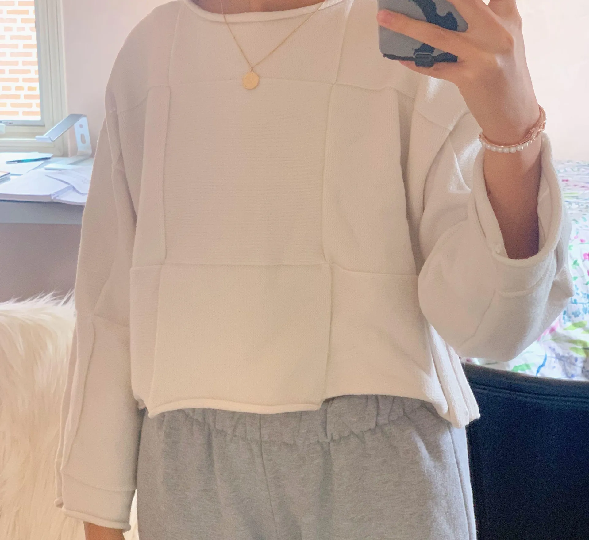 ZARA White Knit Sweater - Image 2