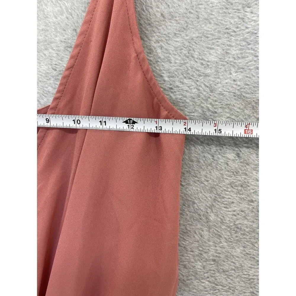 Asos Women's Dress Sleeveless Solid Pink Size 6 V Neck Tank - Image 13