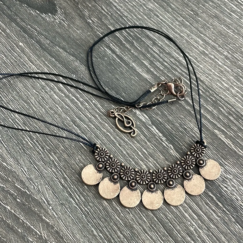 Bronze Necklace Boho Design - Image 2