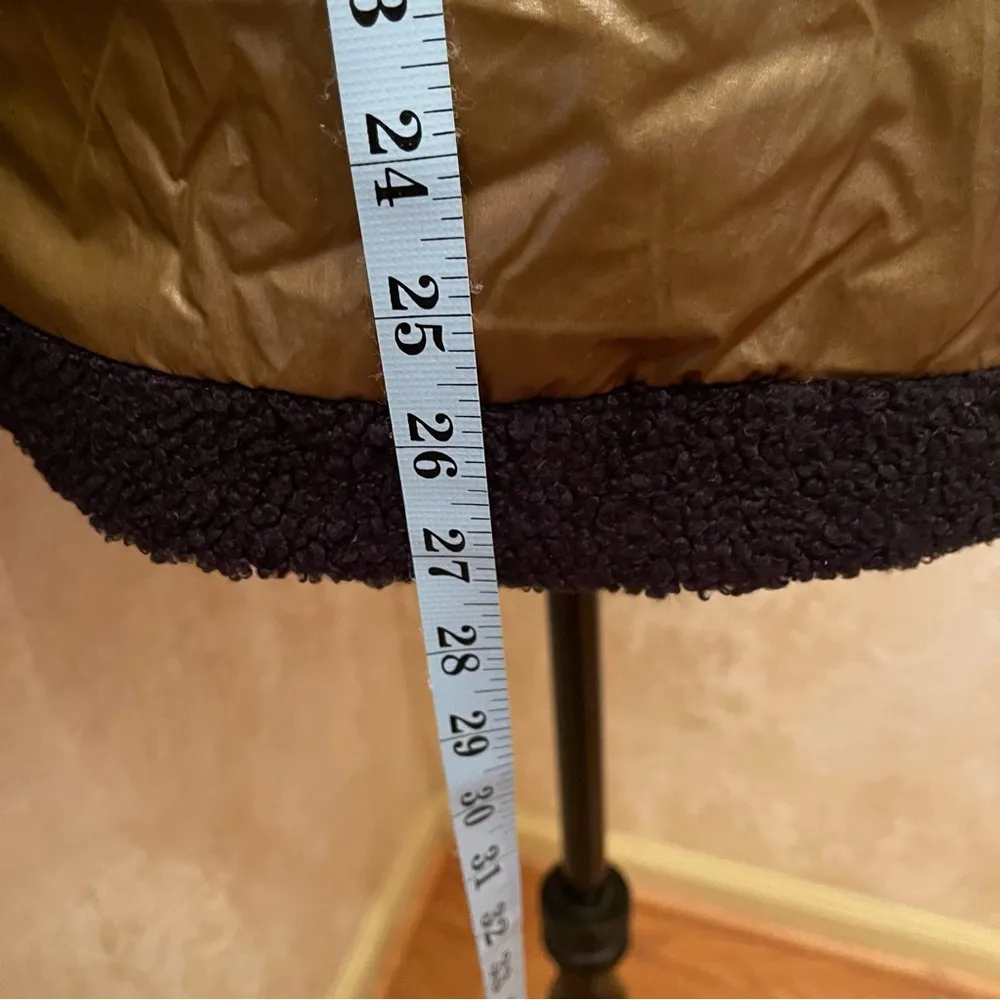 Free People Movement Vagabond Fleece Oversized Bomber Jacket Sz L Olive RARE - Image 7