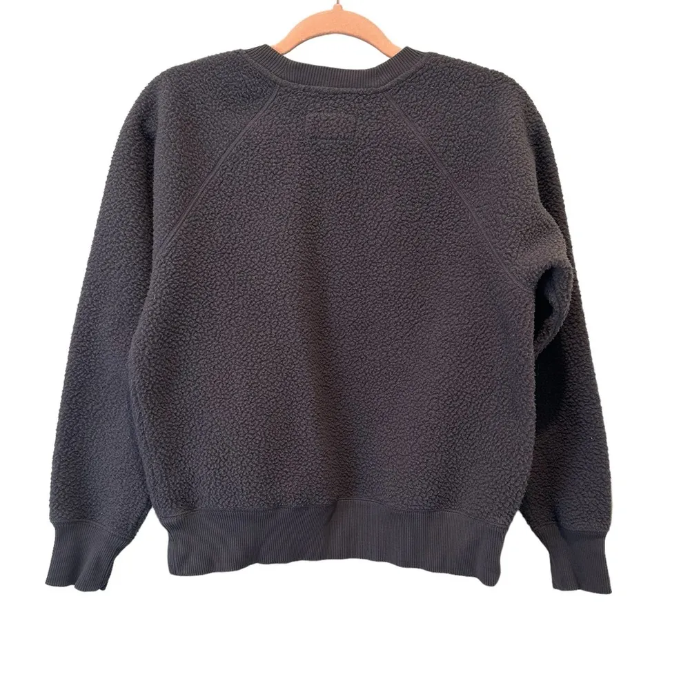 Everlane Renew Fleece Raglan Crewneck Sweatshirt In Pewter Gray - Image 5