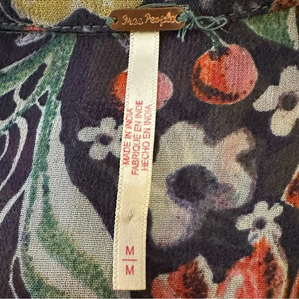 Free People Lemon Meringue Midi Maxi Dress Size Medium Picnic Summer Gingham - Image 10