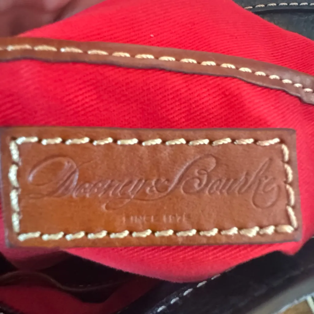 Dooney & Bourke  Black Tote with Brown Straps - Image 6