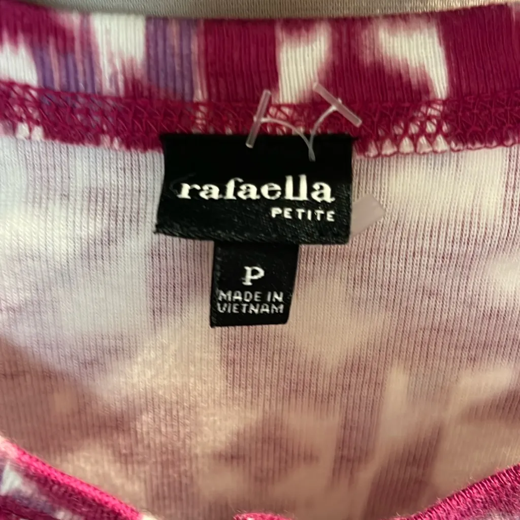 Sweater Rafaella Cardigan Lightweight Petite S New Fuchsia Pink Purple Cotton - Image 8