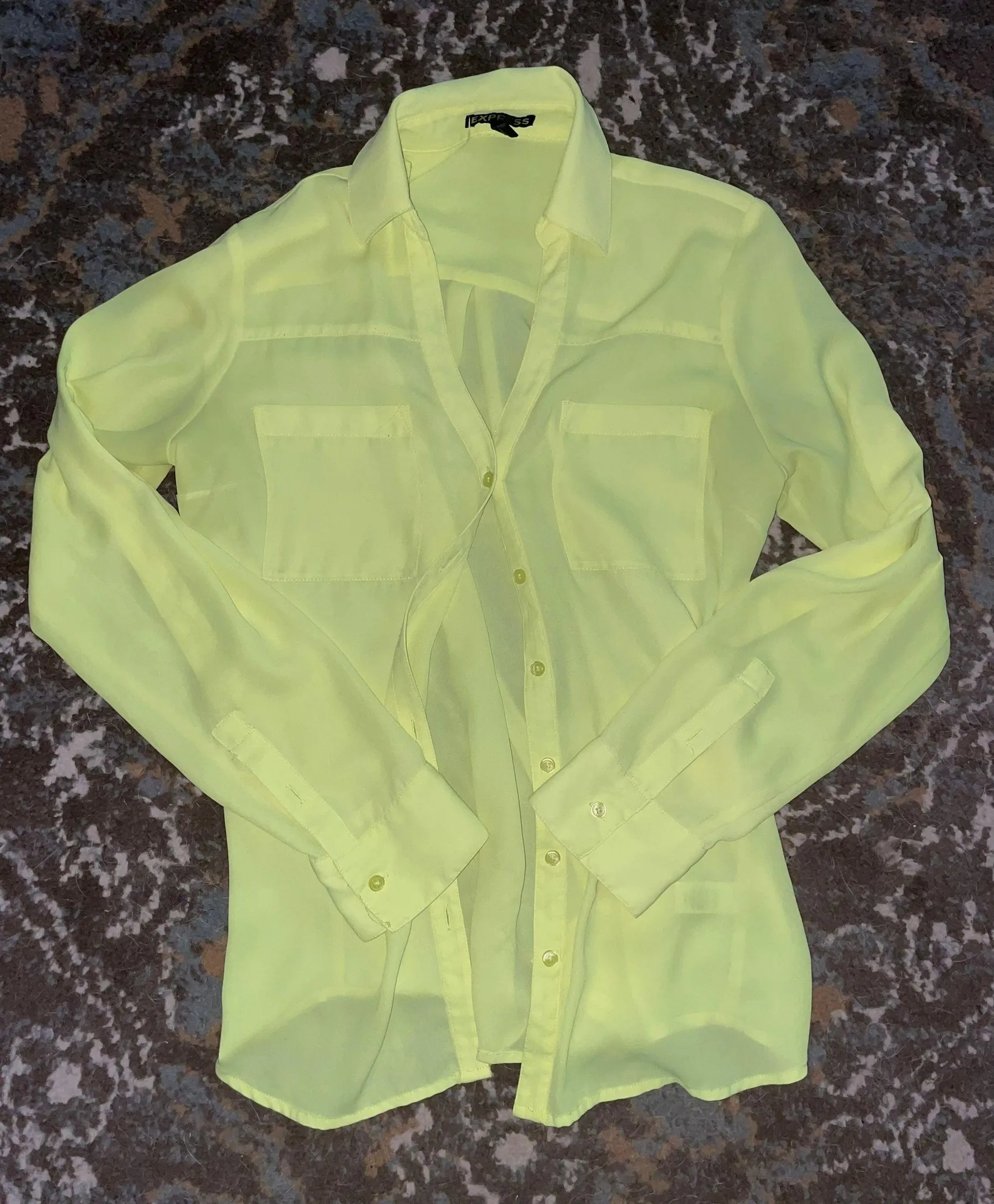 EXPRESS Neon lightweight button down  - Image 2