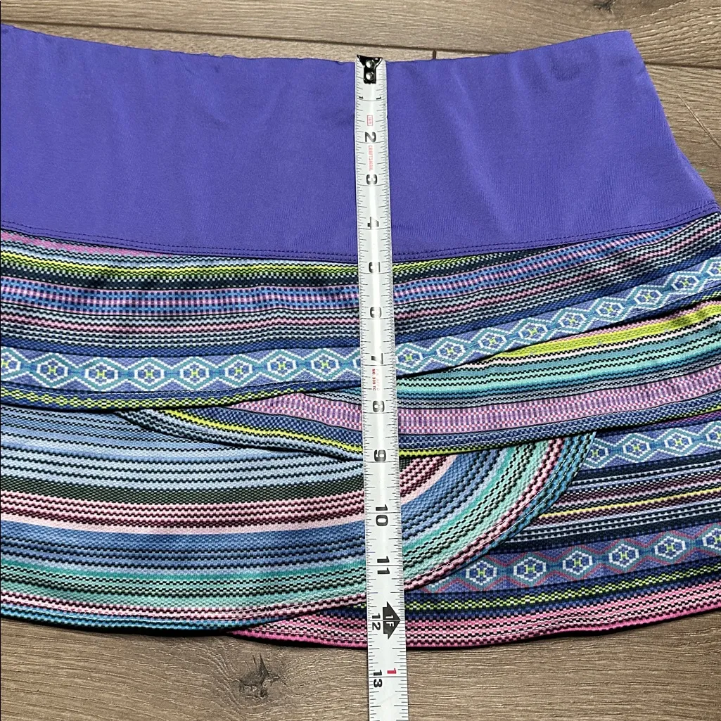 Two Lucky In Love Layered Tennis Skirt Skort Blue Purple Size Large - Image 9