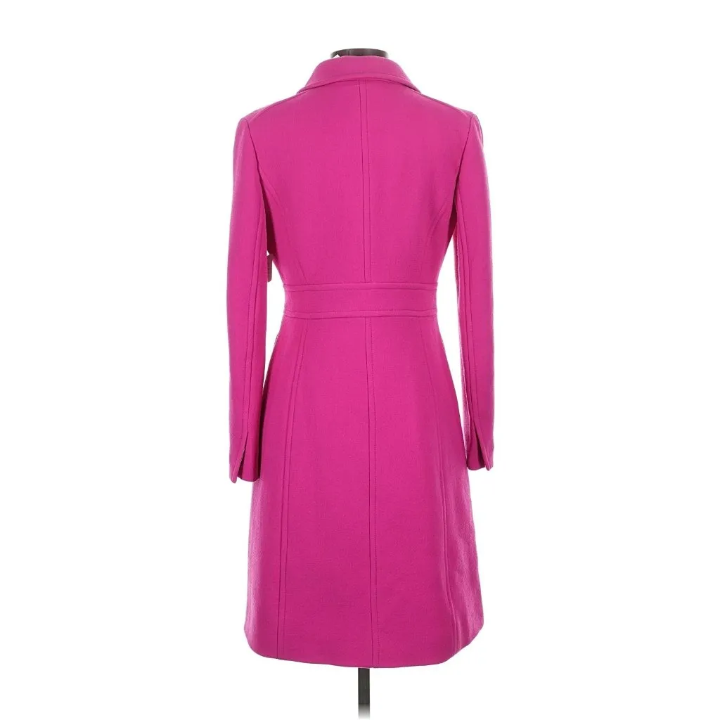 NWT J.Crew New Lady Day TopCoat in Radiant Fuchsia Italian Doublecloth Wool 4 - Image 12