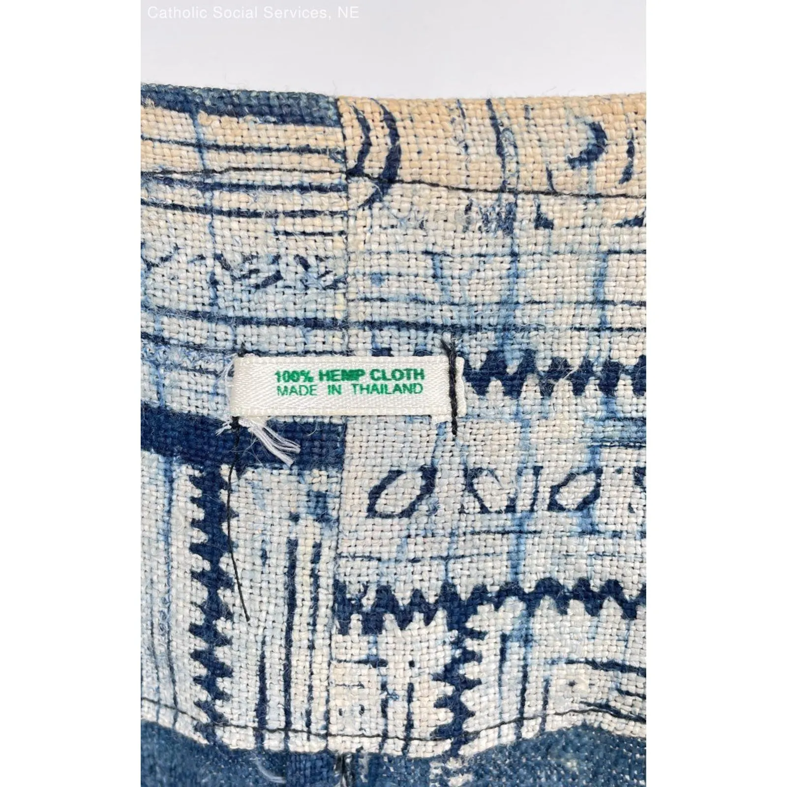 Unbranded Blue White‎ Women's 100% Hemp Cloth Coat - Image 6