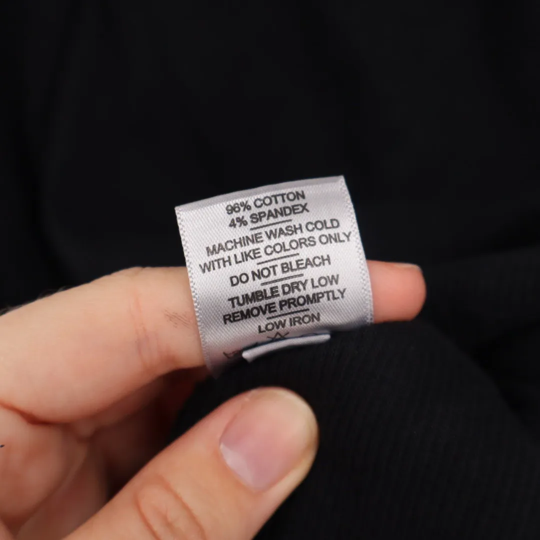 American Giant Ribbed Tank Top Black Cotton Spandex Made USA Size L Size L - Image 4