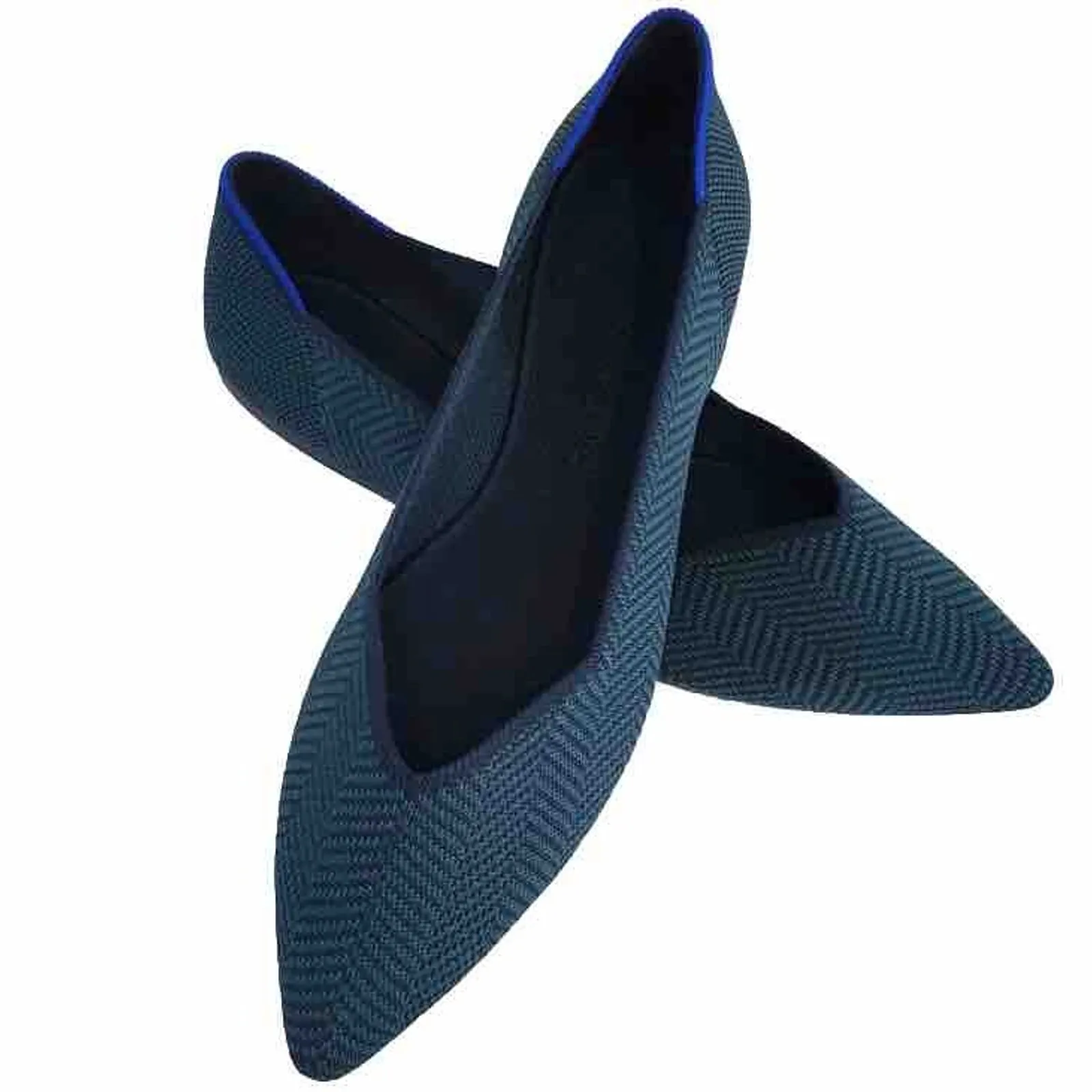 Rothy's The Point Green Cedar Herringbone sz 13 Slip - Image 2