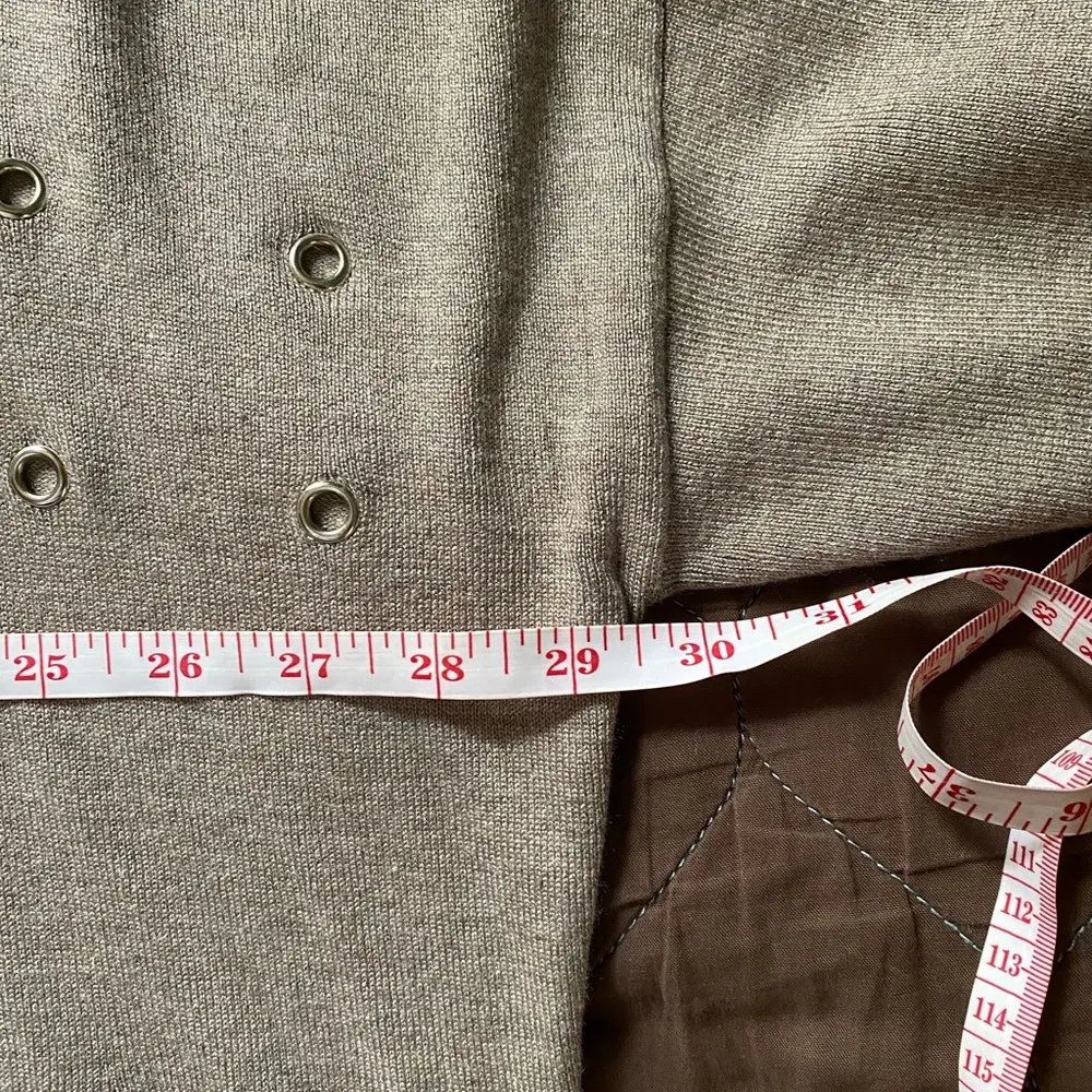 Lane Bryant Tan Grommet Sweater Size 14/16 - Image 2