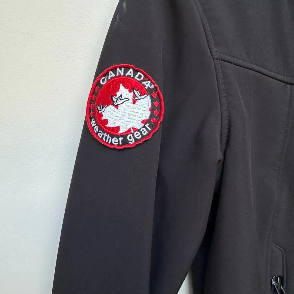 Canada Weathergear Black Patch Softshell Jacket Medium - Image 7