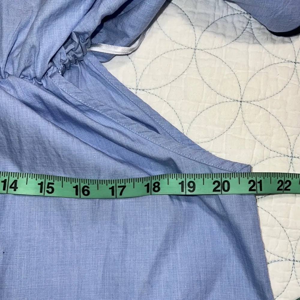 J. Crew small women's blue tipped off the shoulder dress summer NWOT tag missing - Image 5