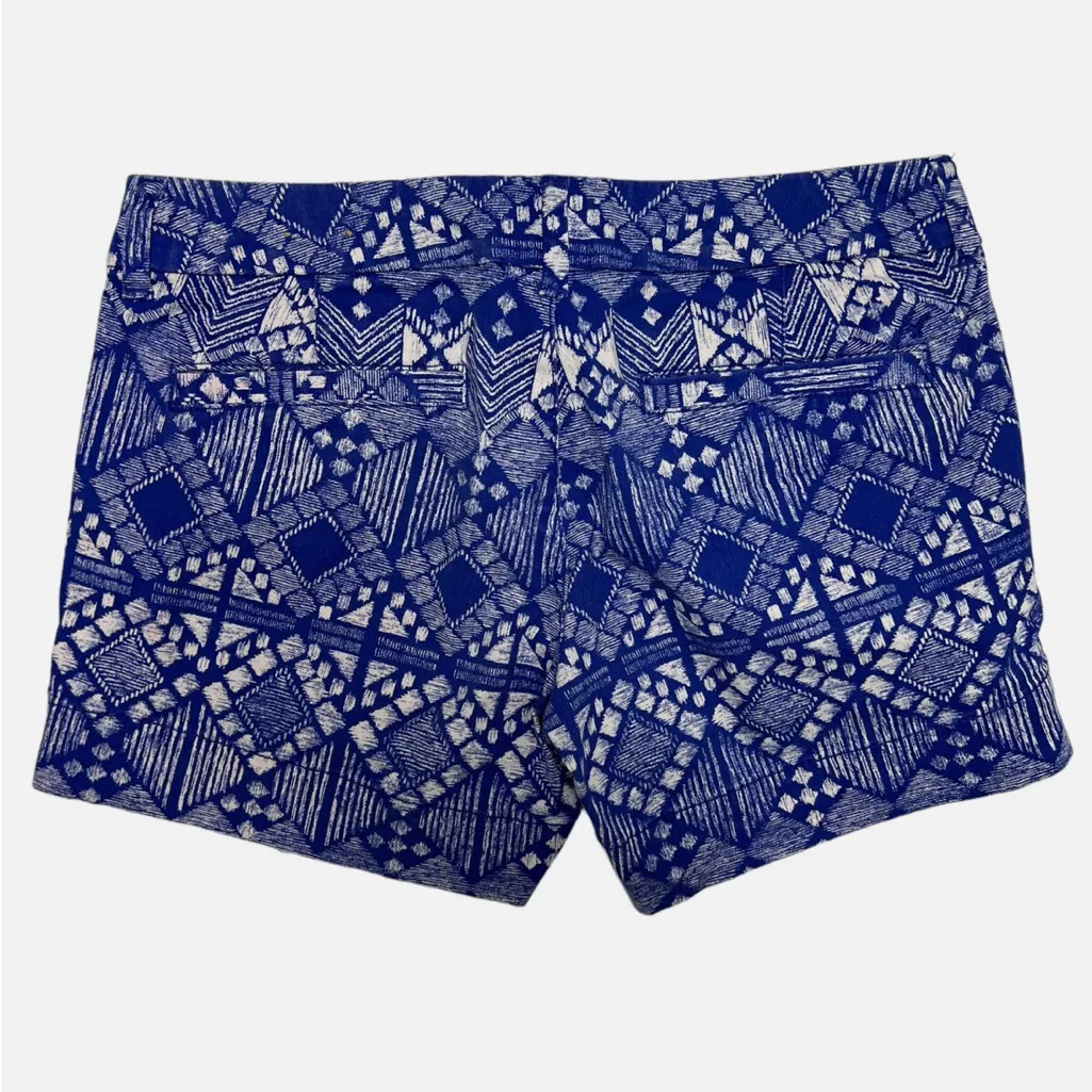 American Eagle size 4 Blue and White Patterned MIDI Shorts - Image 2