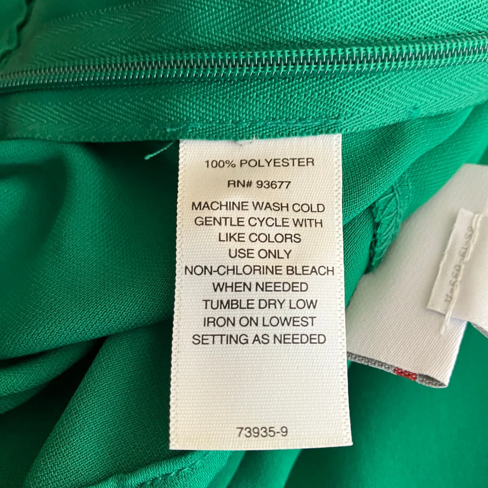 Liz Claiborne | Green Wide Leg Flowy Tuxedo Ponte Pants Polyester Women 6 Petite - Image 4