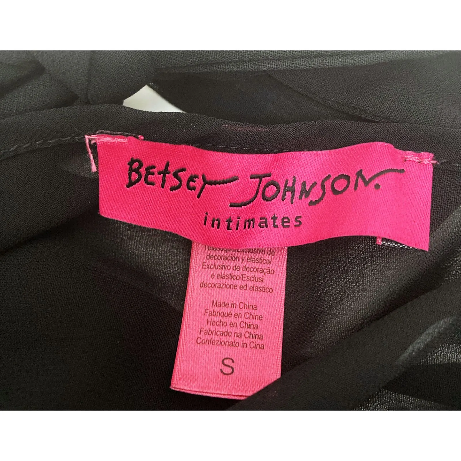 Betsey Johnson Black Babydoll Nightgown Size S - Image 14