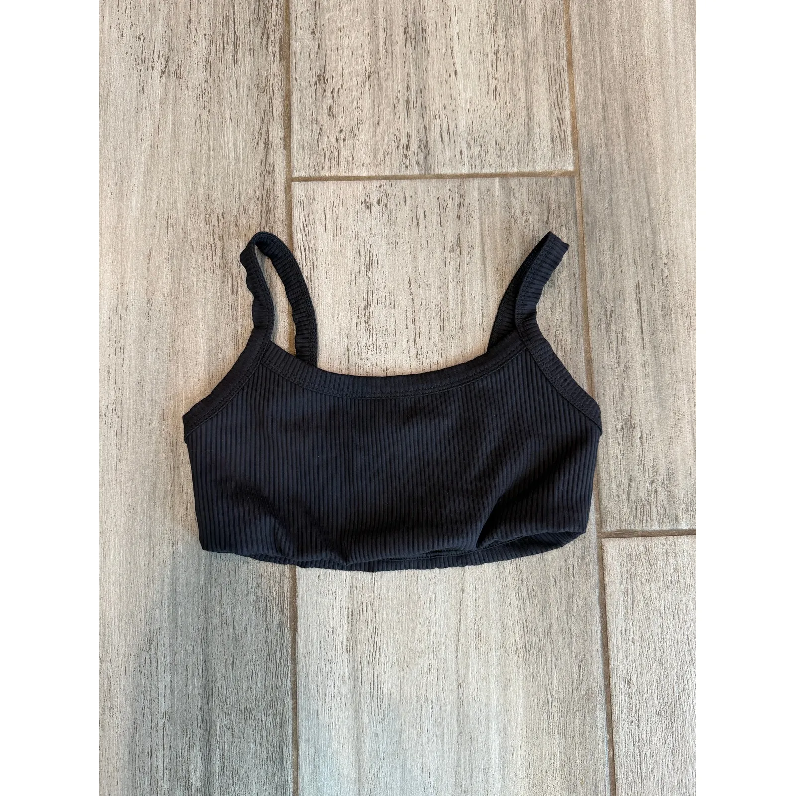 Year of Ours Ribbed 2.0 Bralette Women Small Black Pullover Active Athleisure - Image 6