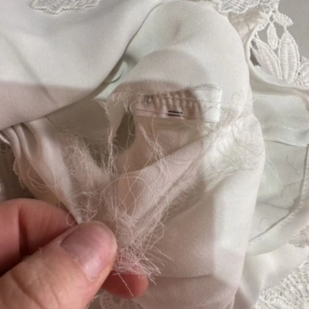 Bardot Reese White Floral Crochet Lace Dress Size 10 Party Dress‎ Up Black White - Image 13