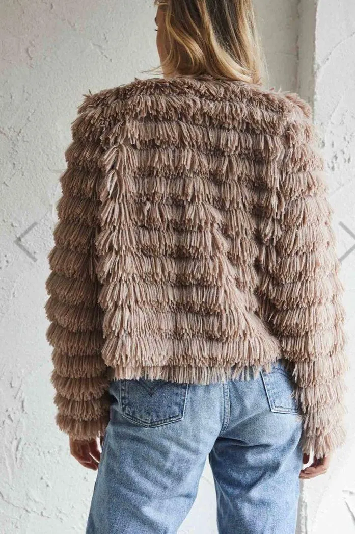 faux fur jacket - Image 3