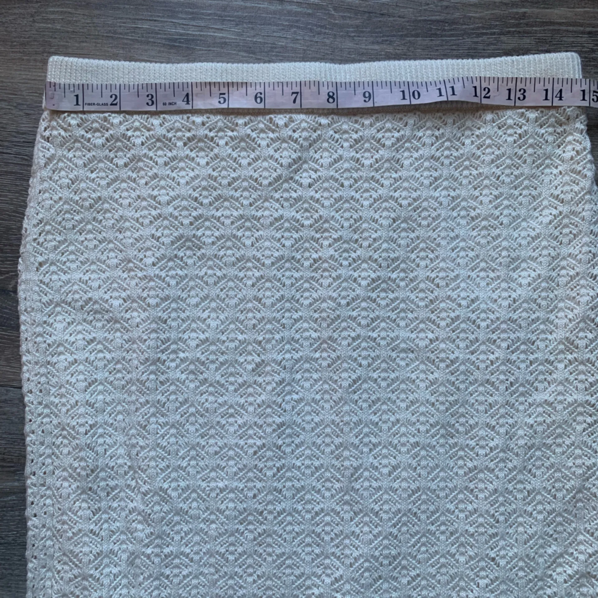 a new day Beige Knit Midi Skirt M - Image 4