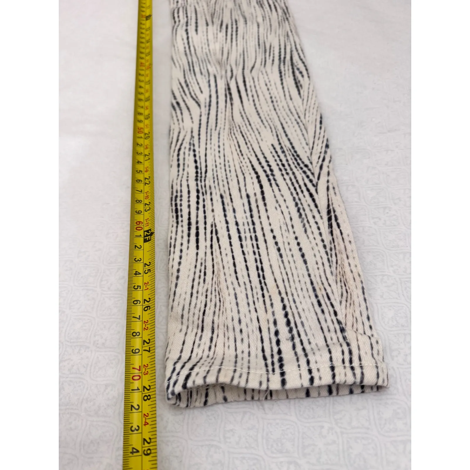 Rag & Bone Printed‎ Skinny Jeans Designer Denim Pants Black White Size 26 - Image 7