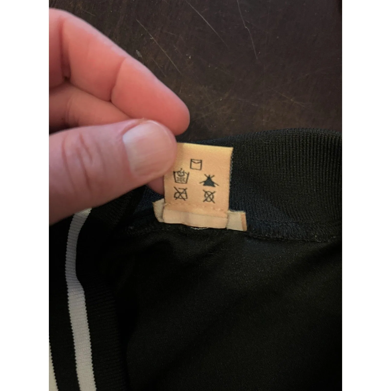 Daisy Dress Womens Small Black Varsity Shirt Bodycon Snap Front B Patch Mini - Image 10