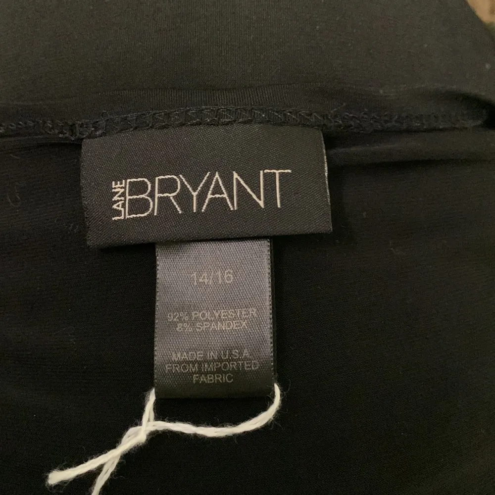 Lane Bryant Black Slinky Flare Dress Half Sleeve - size 14/16 - Image 2