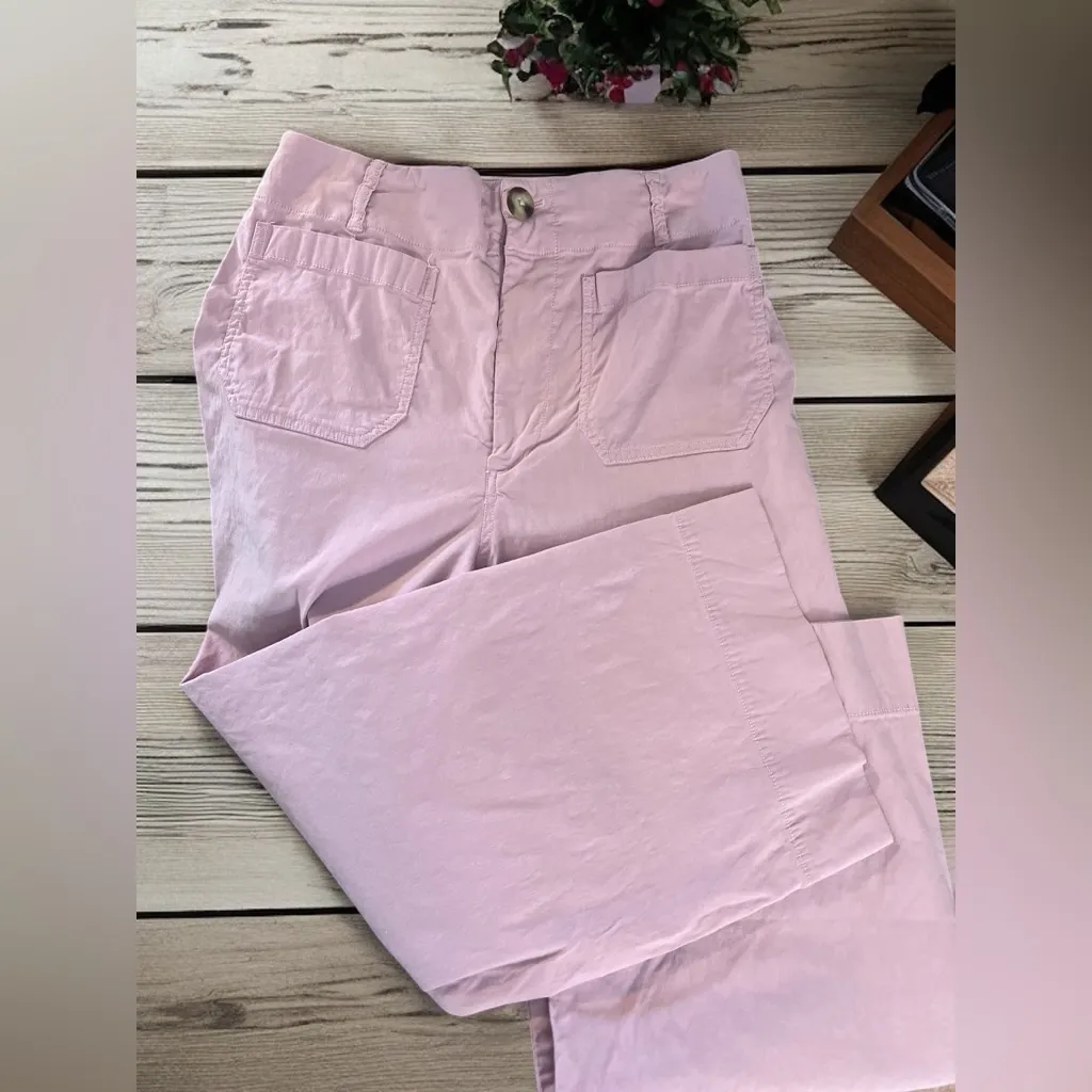 Maeve by Anthropologie Colette Cropped Wide-Leg Pants In LILAC - Image 7