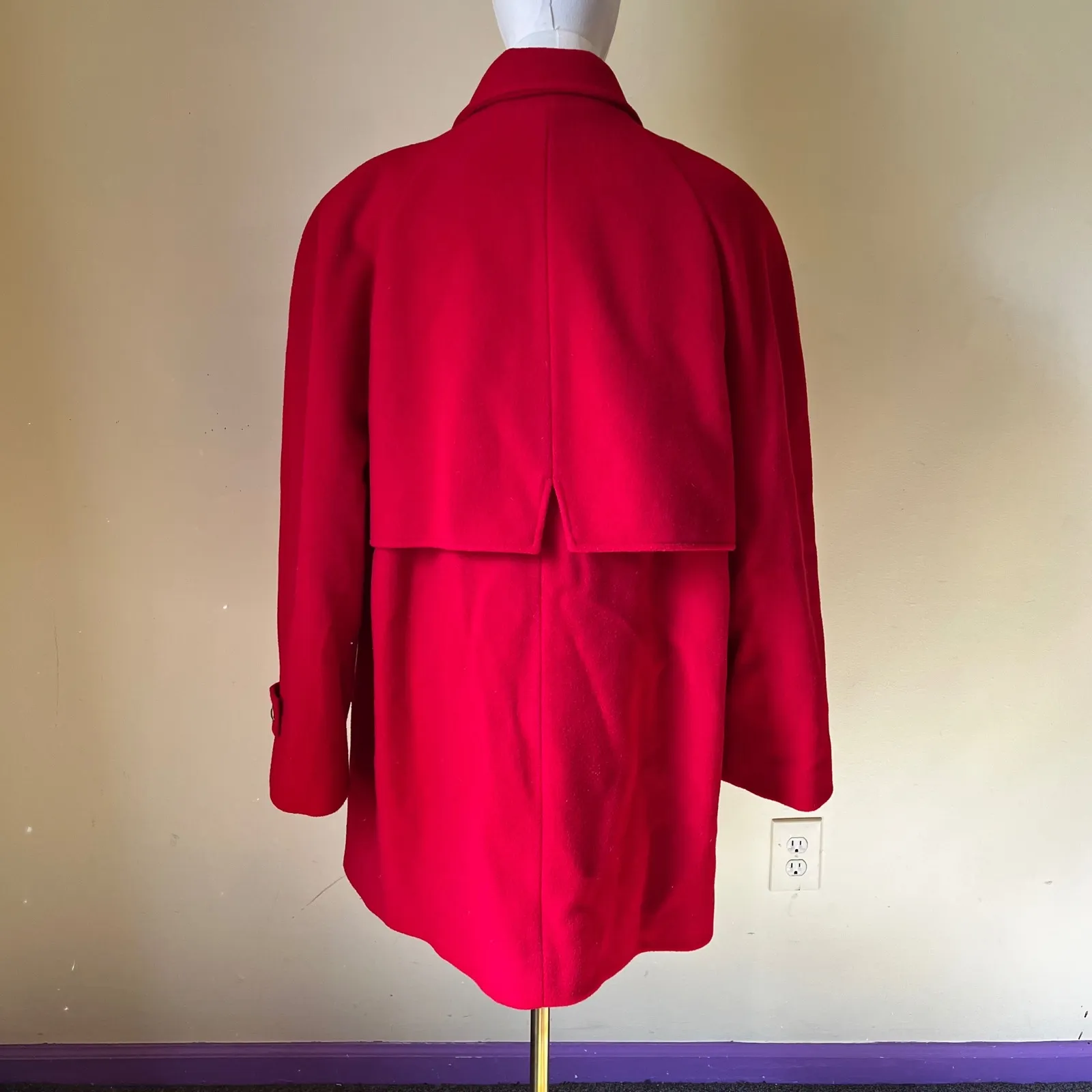 Vintage Mackintosh New England Red Wool Peacoat‎ Women's Size 16 Made in USA - Image 4