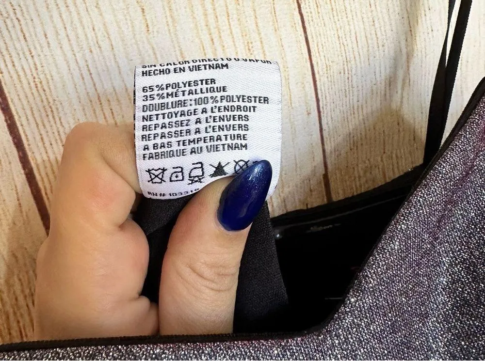 NWT Blondie Nites Party Social Glitter Iridescent Mini Prom Homecoming - Image 8