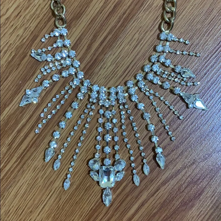 Bebe rhinestone statement necklace - Image 2
