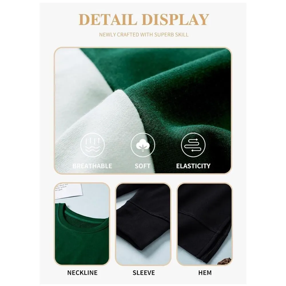 NEW Plus Size Sweatshirt Crew Neck Oversized Soft Pullover 4X Green - Image 5