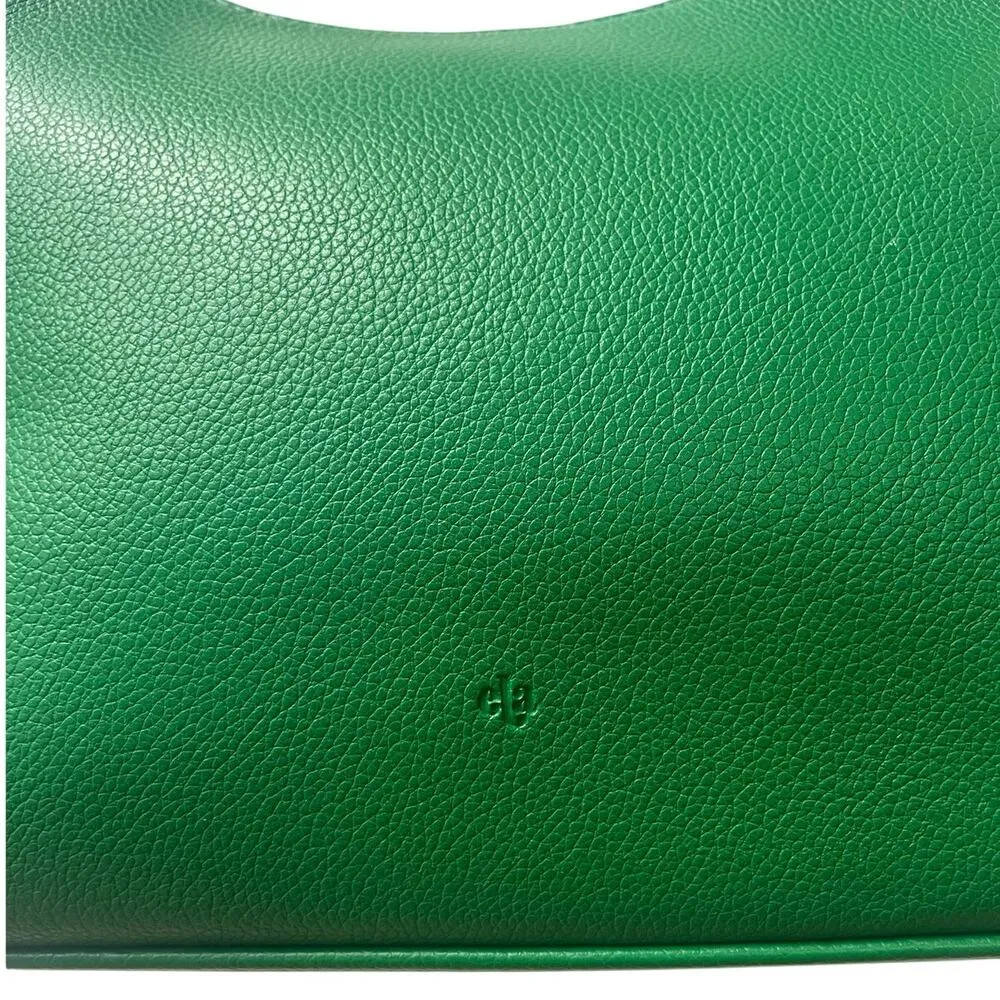 NWOT ela Marlo Hobo Vegan Leather Bag in Green Pebble - Image 6