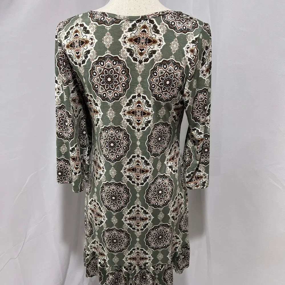 Voll slinky stretchy dress Green - Image 3