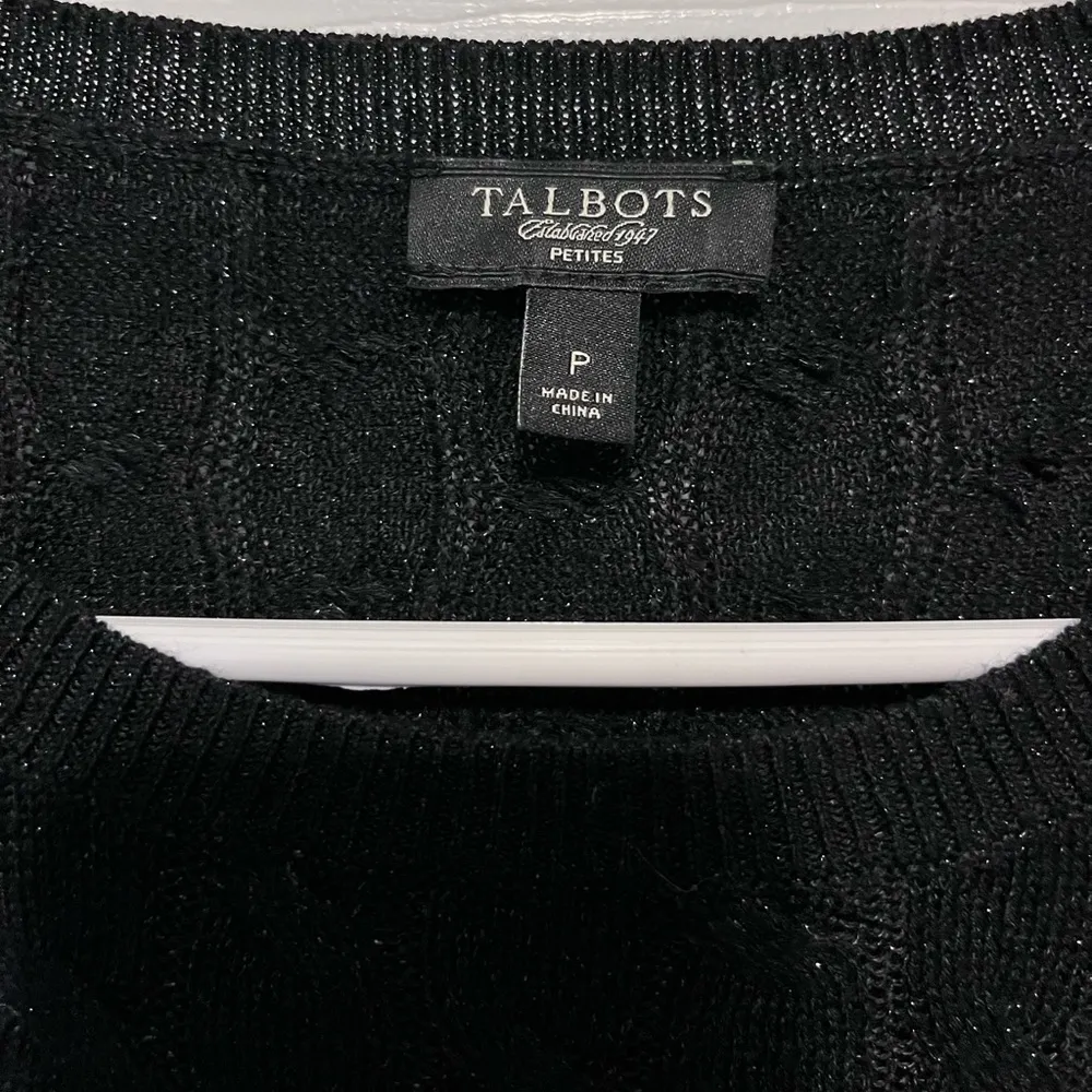 Talbots black sweater in petite - Image 2