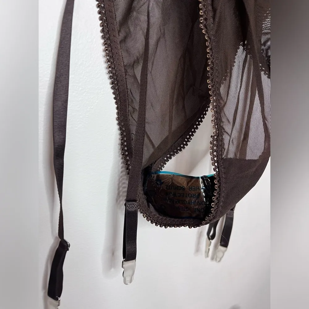 FREDERICKS OF HOLLYWOOD Lola Lee Mesh Sexy 1 Piece Teddy Lingerie NWT Size M - Image 4