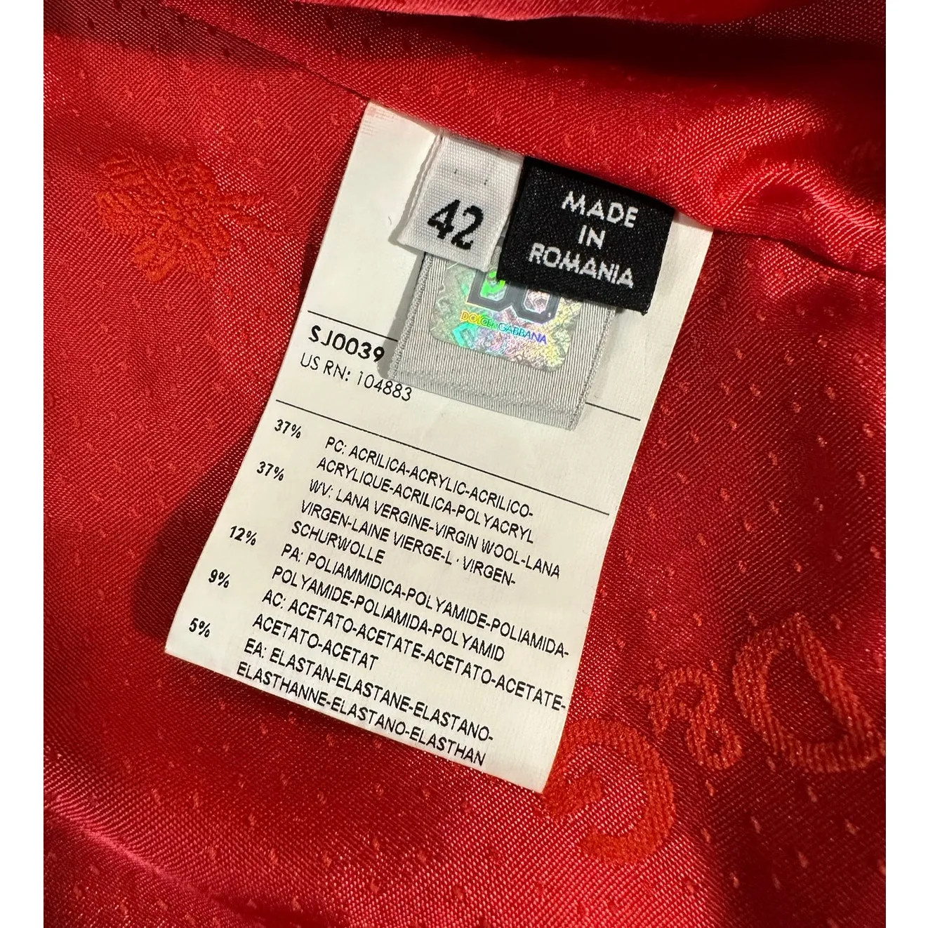 Dolce & Gabbana Jacket Black Wool Blend Long Sleeve Bolero Cropped Ruffle - Image 7