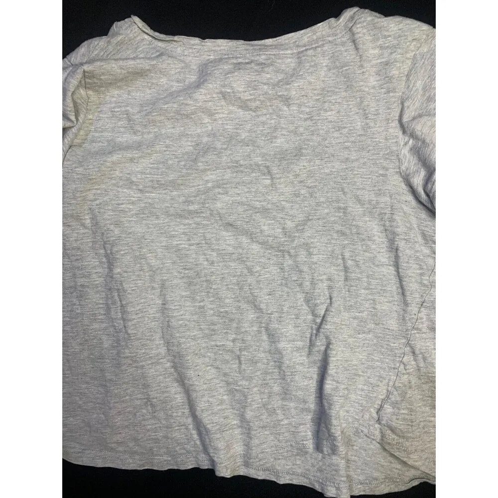 Juicy Couture Women Top XL Gray Shirt Logo Graphic Crew Neck Short‎ Sleeve Tee - Image 3