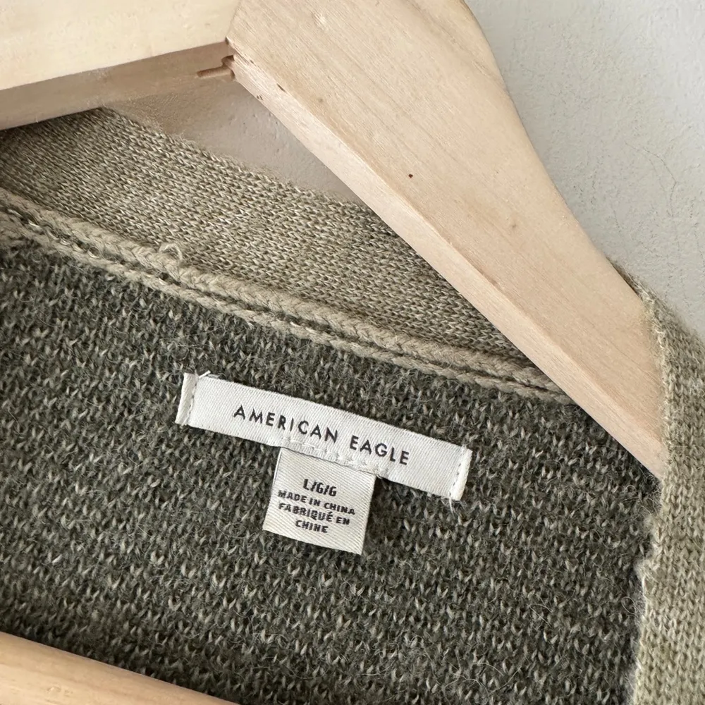 American Eagle Camo Print Wool Blend Cozy Cardigan - Image 5